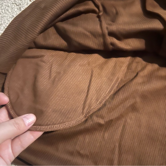 NWT Alaster Queen Brown Corduroy Button Front Shirt Dress XL - Picture 4 of 7